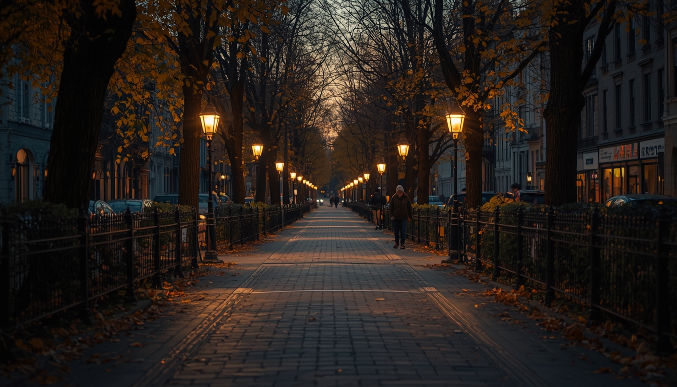 Thodmarephitkhul city walking lane at dusk